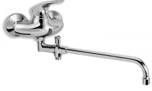 Novaservis Metalia 57 - sienas vannas maisītājs bez piederumiem 100 mm, hroms 57037/1,0