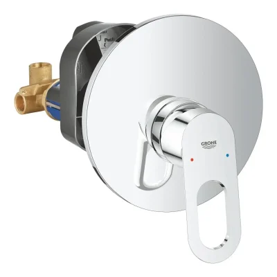 Grohe BauLoop - dušas vienas sviras maisītājs - zemapmetuma, hromēts 29080000