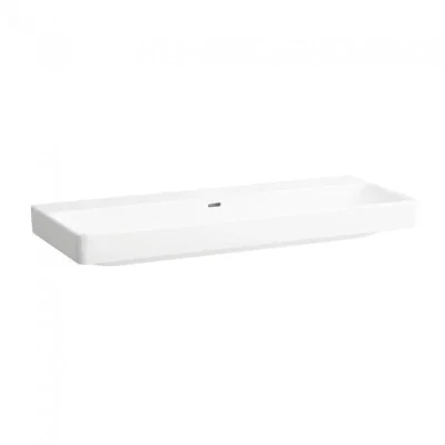 Laufen Pro S - izlietne, 120x47 cm, bez jaucējkrāna cauruma, LCC, balta H8149654001091