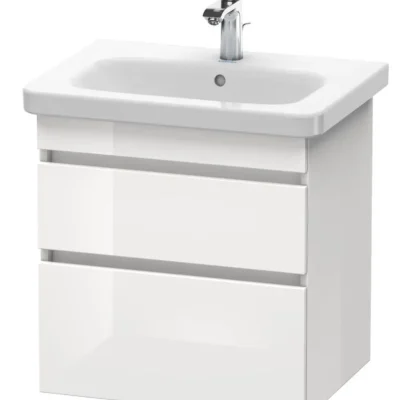 Duravit DuraStyle - izlietnes skapītis 61x58x45 cm, ar 2 atvilktnēm, balts spīdīgs DS648002222