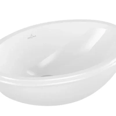Villeroy & Boch Evana - zemapmetuma izlietne, bez krāna cauruma, 50x35 cm, balta, ar pārplūdi, ar Ceramicplus 614700R1
