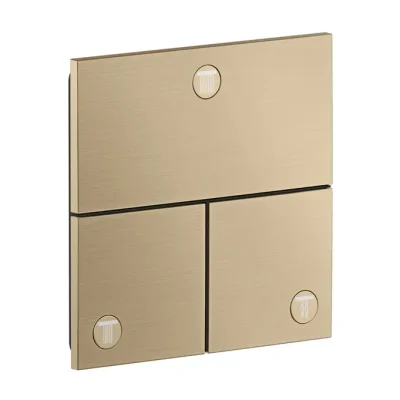 Axor ShowerSelect ID - zemapmetuma vārsts, 3 patērētājiem, birstēta bronza 36780140