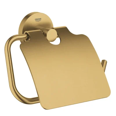 Grohe Essentials - tualetes papīra turētājs ar vāku, Cool Sunrise birstēts 40367GN1