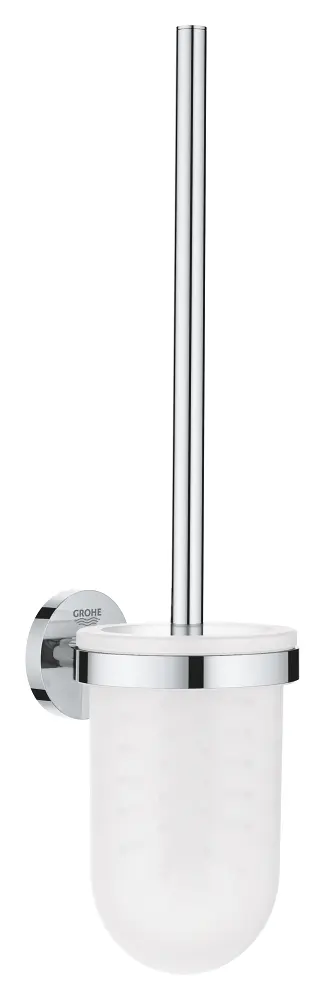 Grohe QuickFix Start - WC birste montāžai pie sienas, ar turētāju, stikls/hroms 41185000