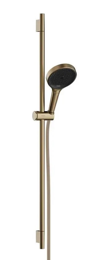 Hansgrohe Rainfinity - dušas komplekts: rokas duša, stienis un šļūtene, 3 strūklu veidi, matēta bronza 28743140