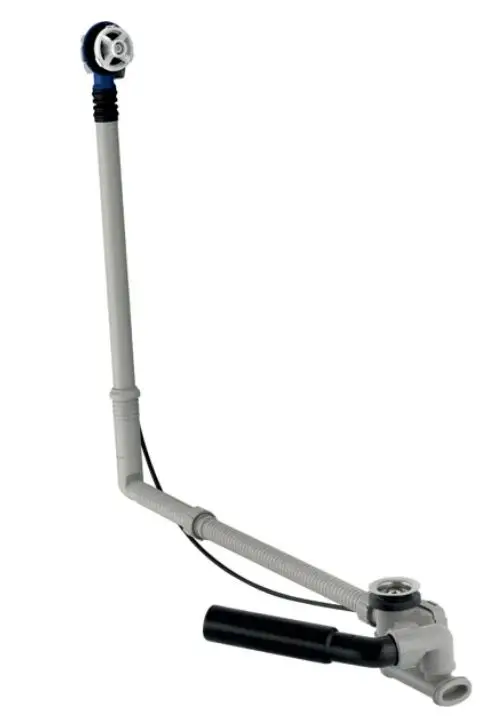 Geberit piederumi - noteces un pārplūdes komplekts vannām, garums: 730 mm, hromēts 150.505.00.6