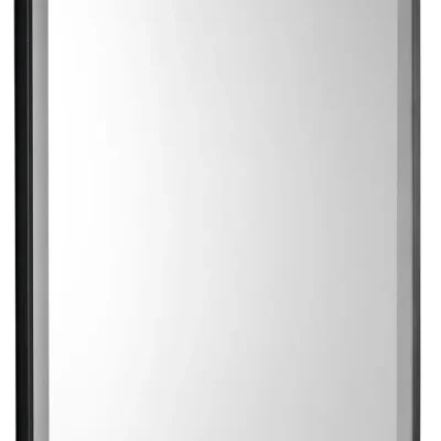Aqualine - spogulis ar LED apgaismojumu, 80x60 cm, skāriena sensors, matēti melns SW060