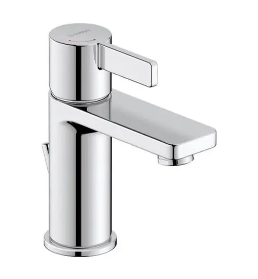 Duravit D-Neo - izlietnes maisītājs ar noteces komplektu, FreshStart, hroms DE1011001010