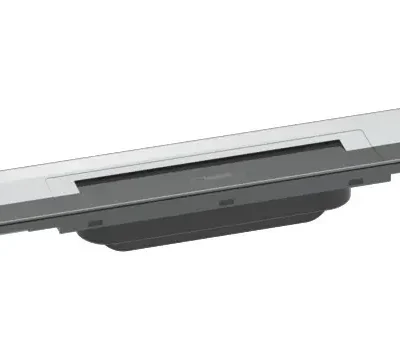 Hansgrohe RainDrain Flex - dušas noteka 900 ar nerūsējošā tērauda resti, saīsināma, montāžai pie sienas, hromēta 56052000