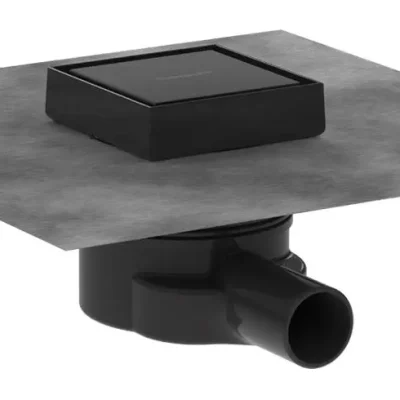 Hansgrohe RainDrain Point - punktveida noteka, 10x10 cm, matēti melna 56247670