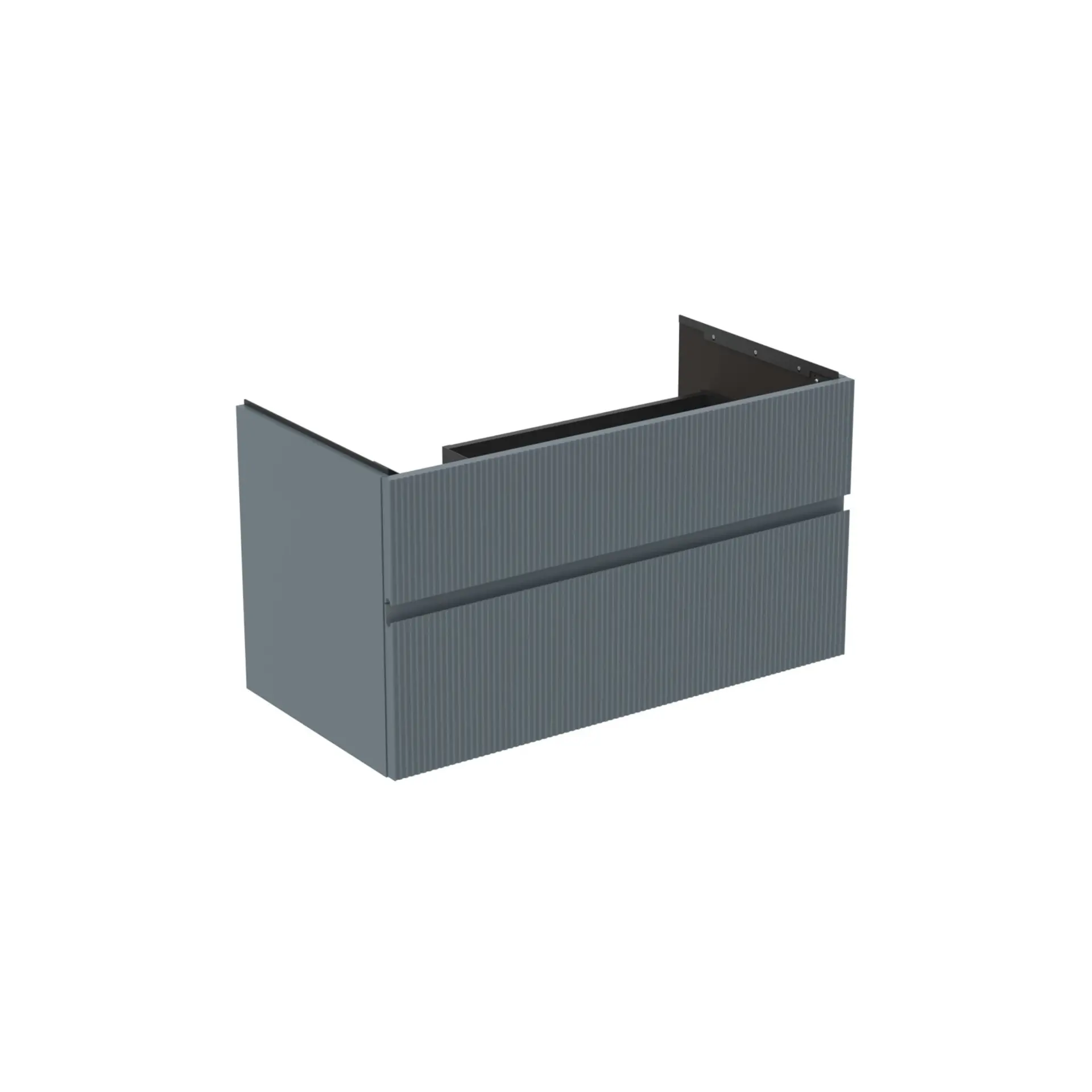 Ideal Standard Finesse - izlietnes skapītis 100x51x55 cm, 2 atvilktnes, rievots matēts Ashblue E3445UQ
