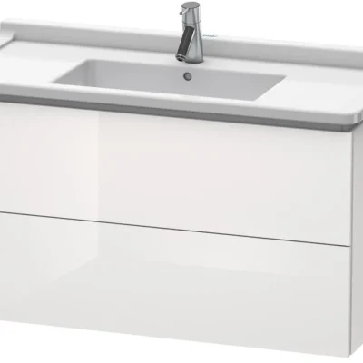 Duravit L-Cube - izlietnes skapītis 56x102x47 cm, 2 atvilktnes, balts spīdīgs LC626602222