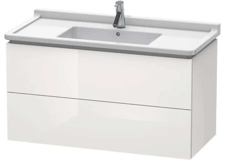 Duravit L-Cube - izlietnes skapītis 56x102x47 cm, 2 atvilktnes, balts spīdīgs LC626602222
