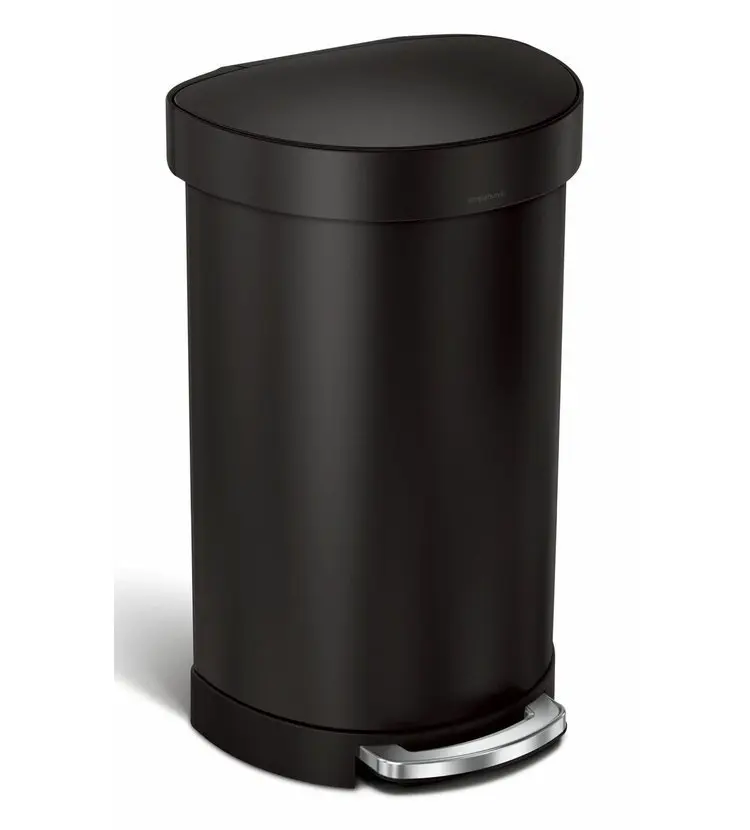 Simplehuman atkritumu tvertne - atkritumu grozs 45 l, matēti melns CW2099