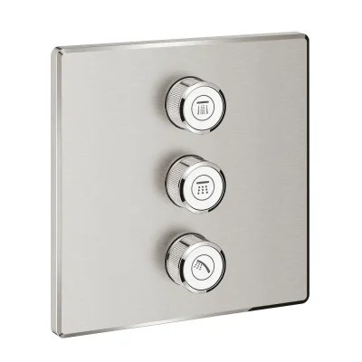 Grohe Grohtherm SmartControl - zemapmetuma vārsts 3 patērētājiem, Supersteel 29127DC0
