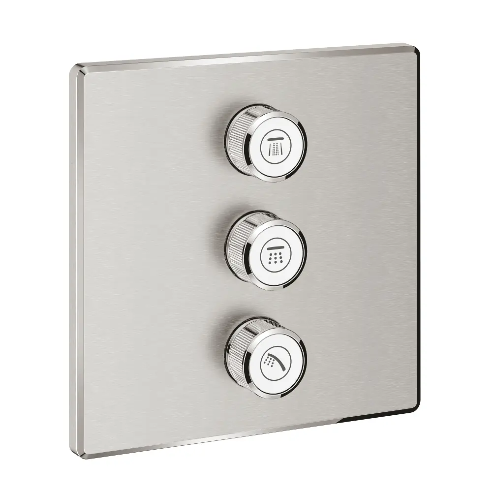 Grohe Grohtherm SmartControl - zemapmetuma vārsts 3 patērētājiem, Supersteel 29127DC0