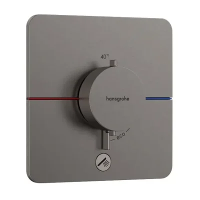 Hansgrohe ShowerSelect Comfort - zemapmetuma termostata maisītājs, hroms melns birstēts 15589340