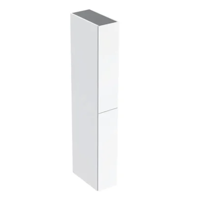 Geberit - augstais skapis 180x24x48 cm, 2 atvilktnes, balts spīdīgs 503.011.01.1