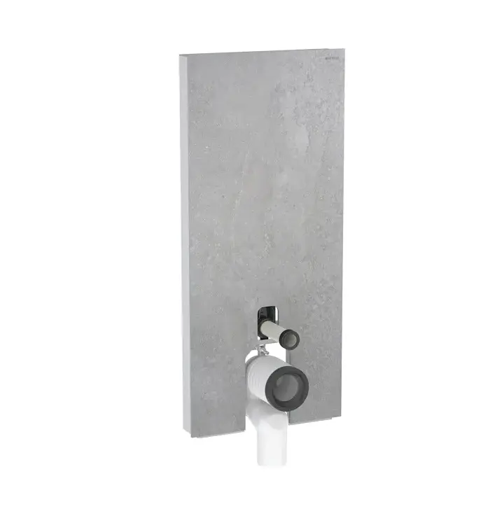 Geberit Monolith - sanitārais modulis stāvošam WC, 114 cm, pieslēgums apakšā, betona stils 131.033.JV.5