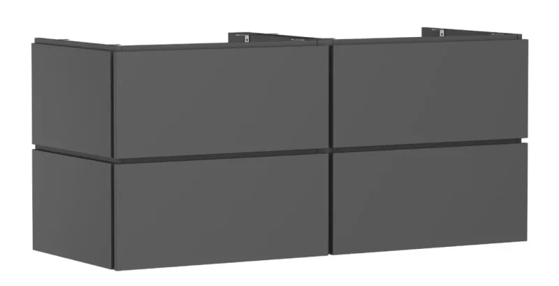 Hansgrohe Xilesa E - izlietnes apakšskapītis, 62x138x55 cm, 4 atvilktnes, matēti pelēks 54306760