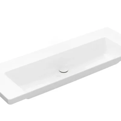 Villeroy & Boch Subway 3.0 - izlietne 130x47 cm, bez pārplūdes, bez krāna cauruma, Alpu balts 4A70D301