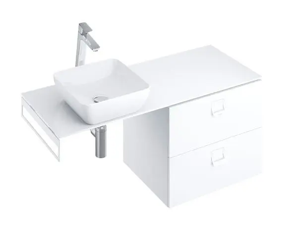 Ravak Comfort - izlietnes plātne 120x46x2 cm, spīdīgi balta X000001381