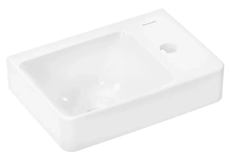 Hansgrohe Xelu Q - roku mazgāšanas izlietne, 36x25 cm, bez pārplūdes, jaucējkrāna caurums, balta 60314450
