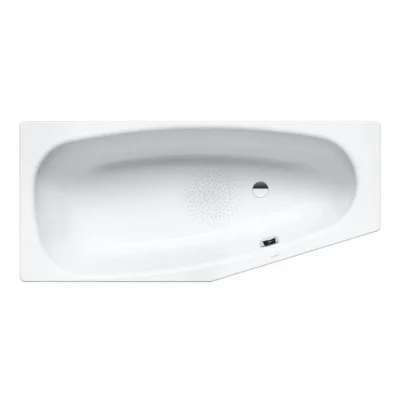 Kaldewei Advantage - Asimetriska vanna Mini labā 830, 157x75/50 cm, neslīdoša, balta 224630000001