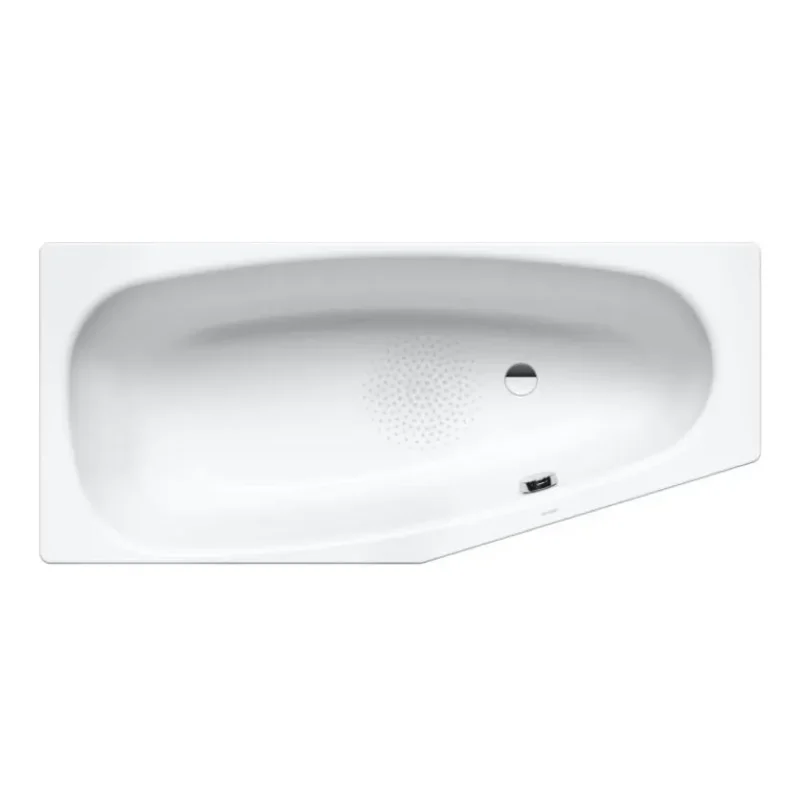 Kaldewei Advantage - Asimetriska vanna Mini labā 830, 157x75/50 cm, pretslīdes, pērļu efekts, balta 224630003001