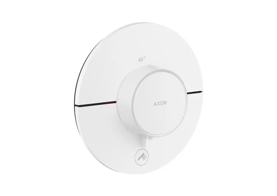 Axor ShowerSelect ID - termostata dušas maisītājs, zemapmetuma montāža, HighFlow, balts matēts 36776700