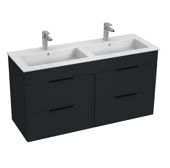 Jika Cube - dubultizlietne ar apakšskapi 118x43x61 cm, matēti antracīta H4536621763521