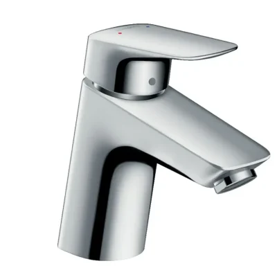 Hansgrohe Logis - izlietnes vienas sviras maisītājs 70, ar noteces komplektu, hromēts 71070000
