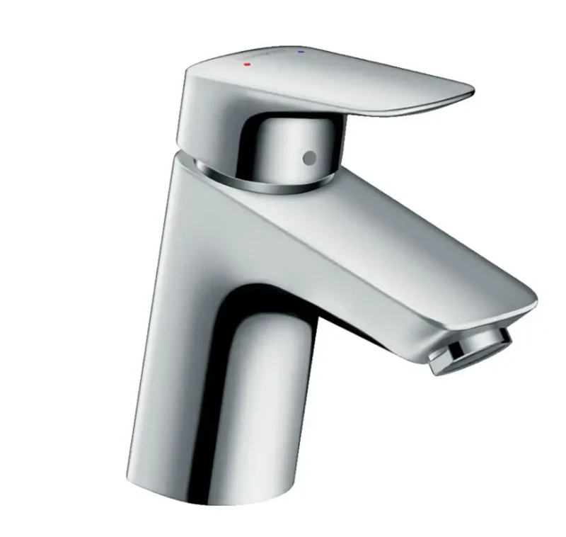 Hansgrohe Logis - izlietnes vienas sviras maisītājs 70, ar noteces komplektu, hromēts 71070000