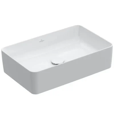 Villeroy & Boch Collaro - uzliekamā izlietne, 56x36 cm, CeramicPlus, Alpu balts 4A2056R1