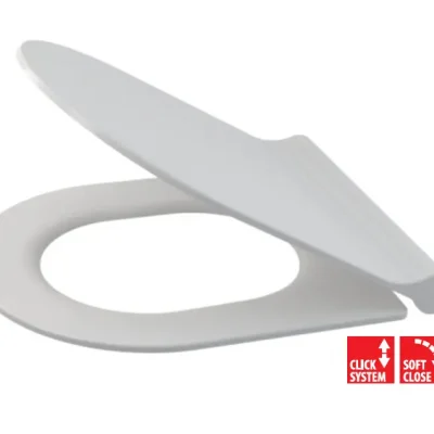 Alcadrain WC sēdekļi - tualetes sēdeklis Slim, SoftClose, Duroplast, balts A67SLIM
