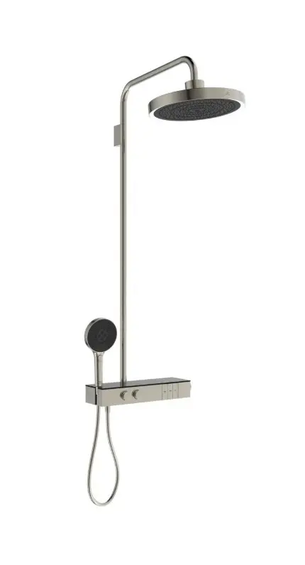 Ideal Standard Ceratherm Solos - dušas komplekts ar termostatu, diametrs 33 cm, 3 strūklu veidi, ar LED apgaismojumu, Silver Storm A7883GN