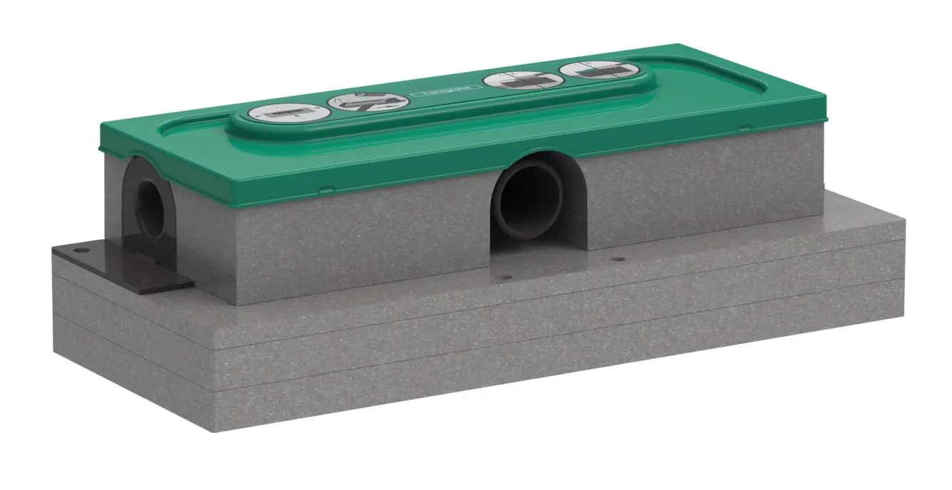 Hansgrohe uBox universal - pamatkorpuss dušas renes notekas korpusam plakanai uzstādīšanai 01000180