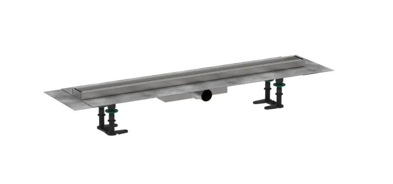 Hansgrohe RainDrain Compact - dušas noteka 80 cm flīžu ievietošanai, ar režģi 56167000