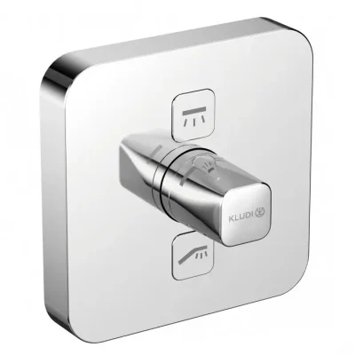 Kludi Push - zemapmetuma armatūra 2 patērētājiem, hromēts 387110538