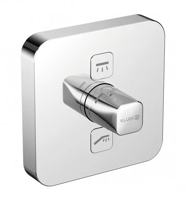 Kludi Push - zemapmetuma armatūra 2 patērētājiem, hromēts 387110538