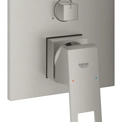 Grohe Eurocube - zemapmetuma maisītājs 3 patērētājiem, Supersteel 24094DC0