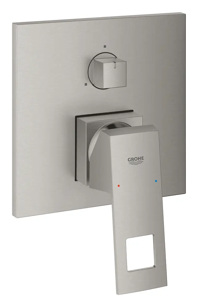 Grohe Eurocube - zemapmetuma maisītājs 3 patērētājiem, Supersteel 24094DC0