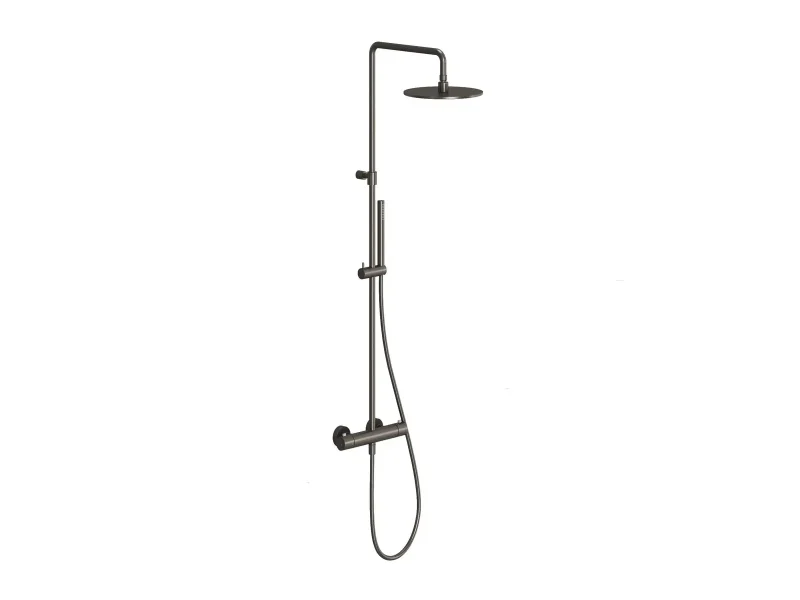Ravak Espirit - dušas komplekts ar termostatu, diametrs 25 cm, grafīta matēts X070497
