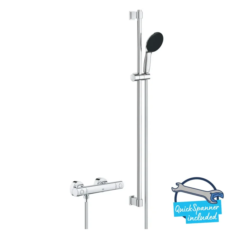Grohe Precision Get - dušas komplekts ar termostatu, hroms 34857000
