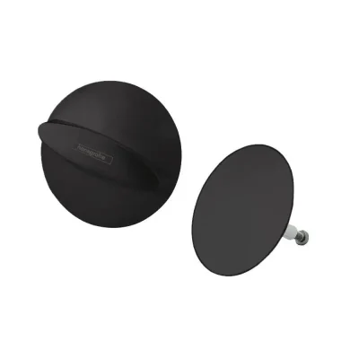 Hansgrohe Flexaplus - gatavais komplekts noteces un pārplūdes komplektam, matēti melns 58185670