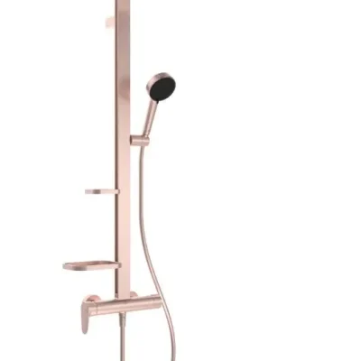 Ideal Standard Ceraflow ALU+ - dušas komplekts ar maisītāju, 26x26 cm, 2 strūklas, rozā BE204RO
