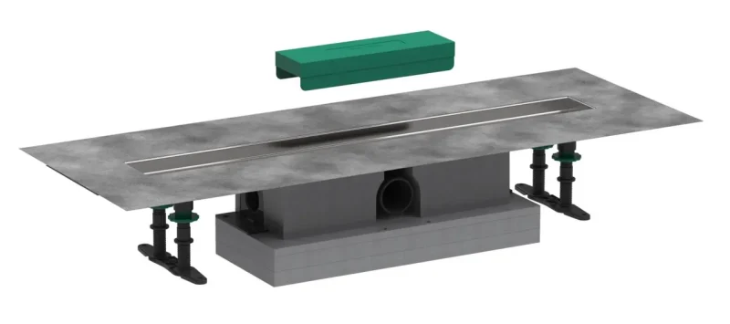 Hansgrohe uBox universal - komplekts standarta uzstādīšanai 700 dušas renīšu gatavajiem komplektiem, nerūsējošais tērauds 56023180
