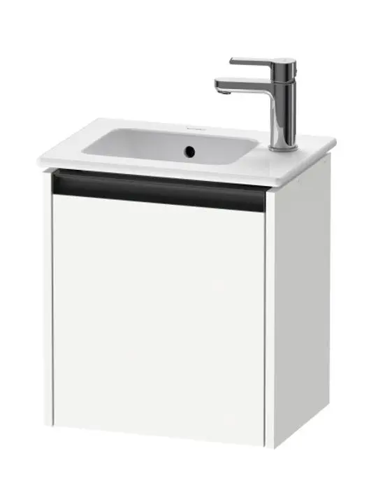 Duravit Ketho.2 - izlietnes skapītis 44x41x29 cm, ar 1 durvīm, eņģes pa labi, balts spīdīgs K25060R22220000