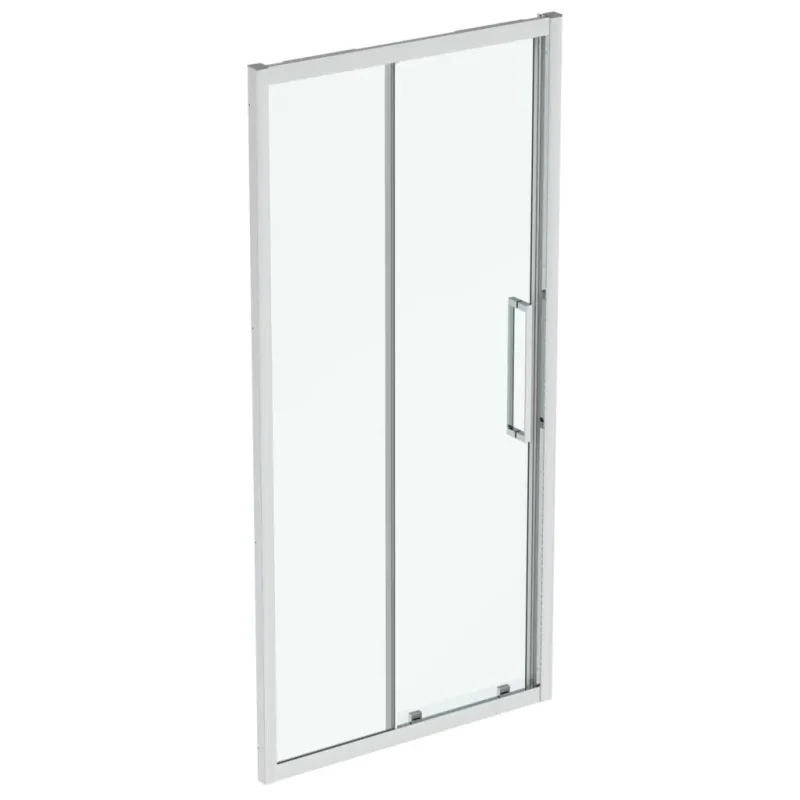 Ideal Standard i.Life - bīdāmās dušas durvis, divdaļīgas 110 cm, silver bright/caurspīdīgs stikls T4943EO
