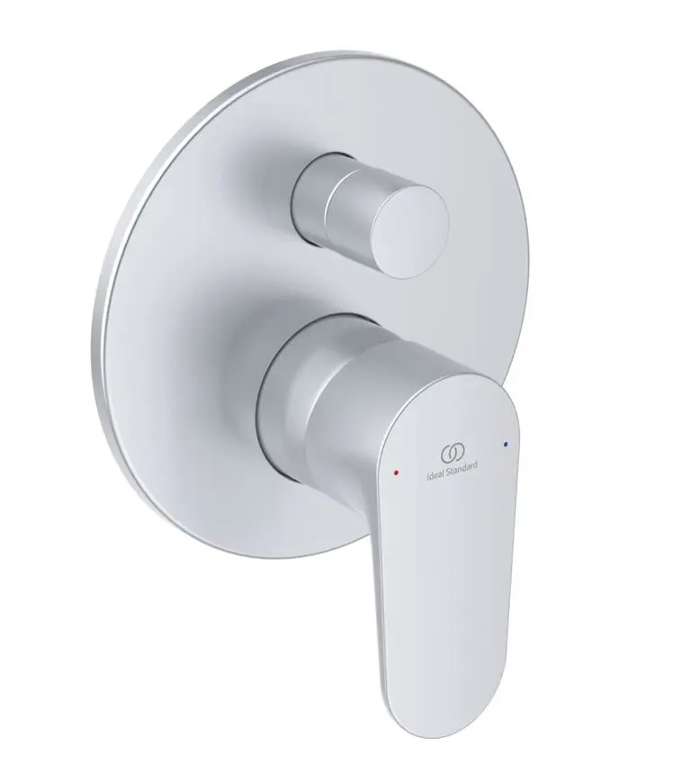 Ideal Standard Cerafine O - zemapmetuma maisītājs, 2 patērētājiem, ar montāžas korpusu, sudrabs A7193SI